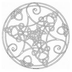 Dessin à colorier: Mandalas Celtiques (Mandalas) #173949 - Coloriages à Imprimer Gratuits