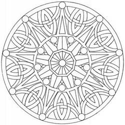 Dessin à colorier: Mandalas Celtiques (Mandalas) #173959 - Coloriages à Imprimer Gratuits