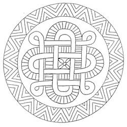 Dessin à colorier: Mandalas Celtiques (Mandalas) #173962 - Coloriages à Imprimer Gratuits