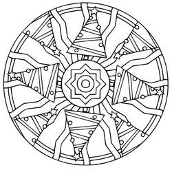 Dessin à colorier: Mandalas de Noël (Mandalas) #175373 - Coloriages à Imprimer Gratuits