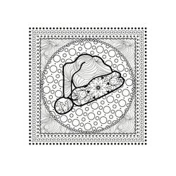 Dessin à colorier: Mandalas de Noël (Mandalas) #175384 - Coloriages à Imprimer Gratuits