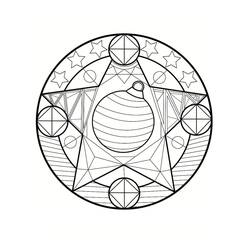 Dessin à colorier: Mandalas de Noël (Mandalas) #175385 - Coloriages à Imprimer Gratuits