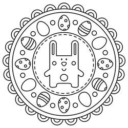 Dessin à colorier: Mandalas de Pâques (Mandalas) #175294 - Coloriages à Imprimer Gratuits