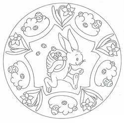 Dessin à colorier: Mandalas de Pâques (Mandalas) #175309 - Coloriages à Imprimer Gratuits