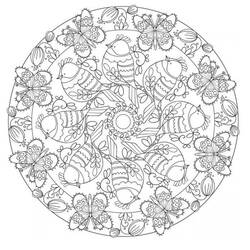 Dessin à colorier: Mandalas de Printemps (Mandalas) #175311 - Coloriages à Imprimer Gratuits