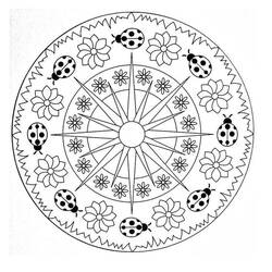 Dessin à colorier: Mandalas de Printemps (Mandalas) #175312 - Coloriages à Imprimer Gratuits