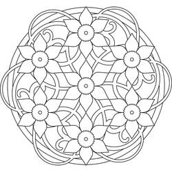 Dessin à colorier: Mandalas de Printemps (Mandalas) #175319 - Coloriages à Imprimer Gratuits