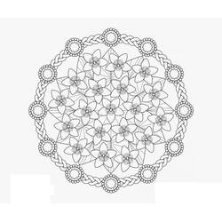 Dessin à colorier: Mandalas de Printemps (Mandalas) #175320 - Coloriages à Imprimer Gratuits