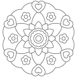 Dessin à colorier: Mandalas de Printemps (Mandalas) #175322 - Coloriages à Imprimer Gratuits