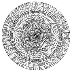 Joli coloriage Mandalas Difficile (Mandalas) #209909, prêt à imprimer
