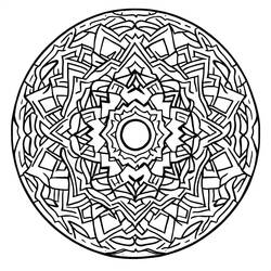 Dessin à colorier: Mandalas Difficile (Mandalas) #209917 - Coloriages à Imprimer Gratuits
