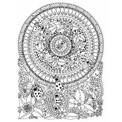 Dessin à colorier: Mandalas Difficile (Mandalas) #209924 - Coloriages à Imprimer Gratuits