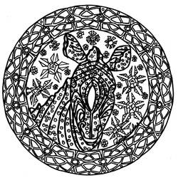 Dessin à colorier Mandalas Difficile (Mandalas) #209926, gratuit à imprimer