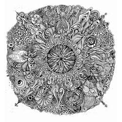 Dessin à colorier: Mandalas Difficile (Mandalas) #209938 - Coloriages à Imprimer Gratuits