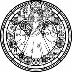 Dessin à colorier: Mandalas Disney (Mandalas) #175276 - Coloriages à Imprimer Gratuits