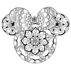 Dessin à colorier: Mandalas Disney (Mandalas) #175283 - Coloriages à Imprimer Gratuits