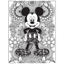 Dessin à colorier: Mandalas Disney (Mandalas) #175288 - Coloriages à Imprimer Gratuits