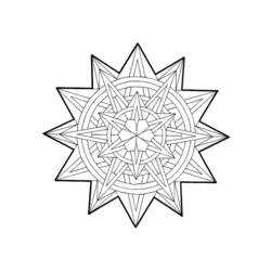 Dessin à colorier: Mandalas Étoile (Mandalas) #117950 - Coloriages à imprimer