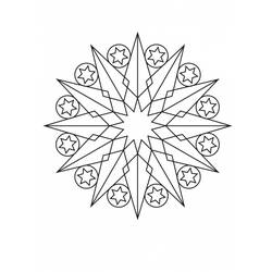 Dessin à colorier: Mandalas Étoile (Mandalas) #117951 - Coloriages à imprimer