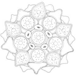 Dessin à colorier: Mandalas Étoile (Mandalas) #117952 - Coloriages à Imprimer Gratuits