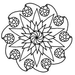 Dessin à colorier: Mandalas Étoile (Mandalas) #117968 - Coloriages à imprimer