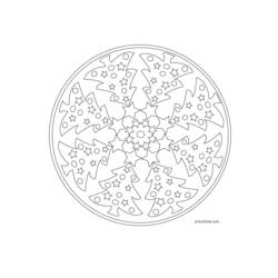 Dessin à colorier: Mandalas Étoile (Mandalas) #118000 - Coloriages à imprimer