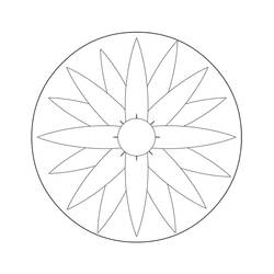 Dessin à colorier: Mandalas Faciles (Mandalas) #175426 - Coloriages à Imprimer Gratuits
