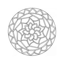 Dessin à colorier: Mandalas Faciles (Mandalas) #175427 - Coloriages à Imprimer Gratuits