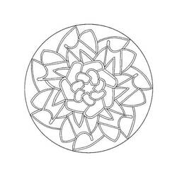 Dessin à colorier: Mandalas Faciles (Mandalas) #175430 - Coloriages à Imprimer Gratuits