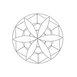 Dessin à colorier: Mandalas Faciles (Mandalas) #175433 - Coloriages à Imprimer Gratuits