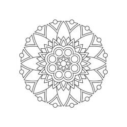 Dessin à colorier: Mandalas Faciles (Mandalas) #175435 - Coloriages à Imprimer Gratuits