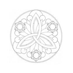 Dessin à colorier: Mandalas Faciles (Mandalas) #175439 - Coloriages à Imprimer Gratuits
