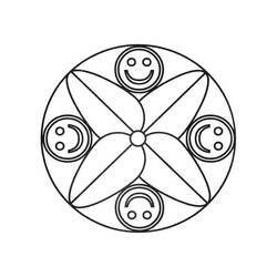 Dessin à colorier: Mandalas Faciles (Mandalas) #175442 - Coloriages à Imprimer Gratuits