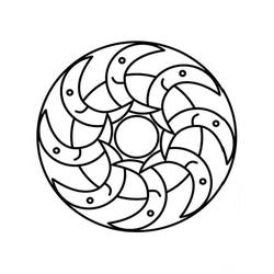 Dessin à colorier: Mandalas Faciles (Mandalas) #175445 - Coloriages à Imprimer Gratuits