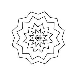 Dessin à colorier: Mandalas Faciles (Mandalas) #175447 - Coloriages à Imprimer Gratuits