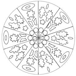 Dessin à colorier: Mandalas Faciles (Mandalas) #209866 - Coloriages à Imprimer Gratuits