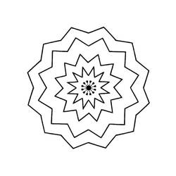 Dessin à colorier: Mandalas Faciles (Mandalas) #209873 - Coloriages à Imprimer Gratuits