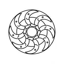 Dessin à colorier: Mandalas Faciles (Mandalas) #209879 - Coloriages à Imprimer Gratuits