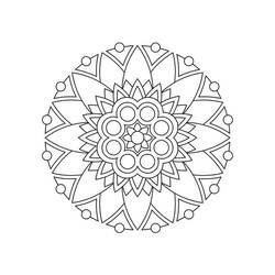 Dessin à colorier: Mandalas Faciles (Mandalas) #209881 - Coloriages à Imprimer Gratuits