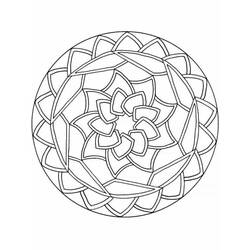 Dessin à colorier: Mandalas Faciles (Mandalas) #209883 - Coloriages à Imprimer Gratuits