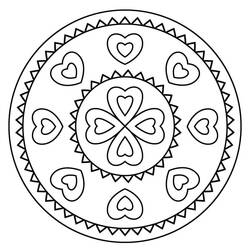 Dessin à colorier: Mandalas Faciles (Mandalas) #209885 - Coloriages à Imprimer Gratuits