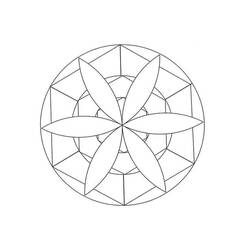 Dessin à colorier: Mandalas Faciles (Mandalas) #209892 - Coloriages à Imprimer Gratuits