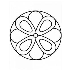 Dessin à colorier: Mandalas Faciles (Mandalas) #209894 - Coloriages à Imprimer Gratuits