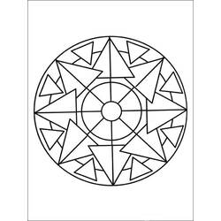 Dessin à colorier: Mandalas Faciles (Mandalas) #209895 - Coloriages à Imprimer Gratuits