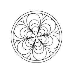 Dessin à colorier: Mandalas Faciles (Mandalas) #209896 - Coloriages à Imprimer Gratuits