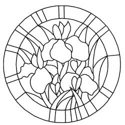 Dessin à colorier: Mandalas Fleurs (Mandalas) #117031 - Coloriages à imprimer