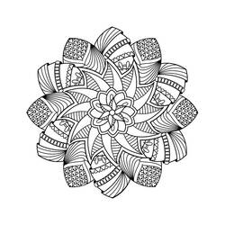 Dessin à colorier: Mandalas Fleurs (Mandalas) #172778 - Coloriages à Imprimer Gratuits
