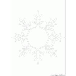 Dessin à colorier: Mandalas Flocon (Mandalas) #117703 - Coloriages à imprimer