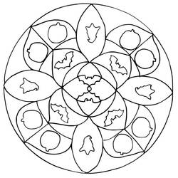 Dessin à colorier: Mandalas Halloween (Mandalas) #202534 - Coloriages à Imprimer Gratuits