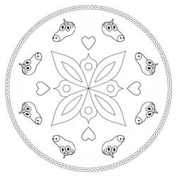 Dessin à colorier: Mandalas Licorne (Mandalas) #174013 - Coloriages à Imprimer Gratuits